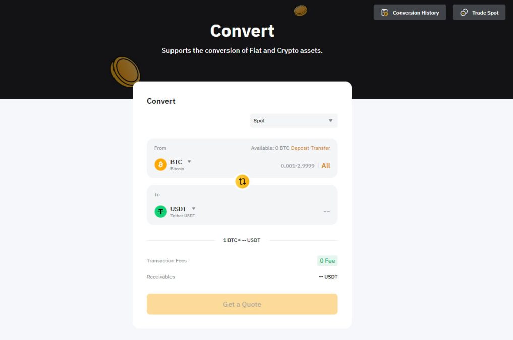 Quick Convert Bybit