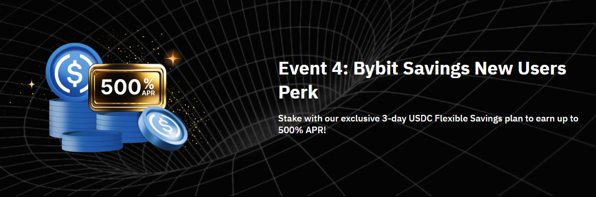 Bybit USDC Euphoria - 500% Savings (Staking) Perk
