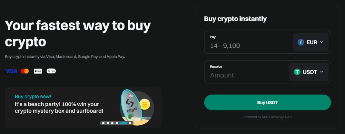 Bitget Buy Crypto