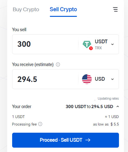 Alchemy Pay Sell Crypto