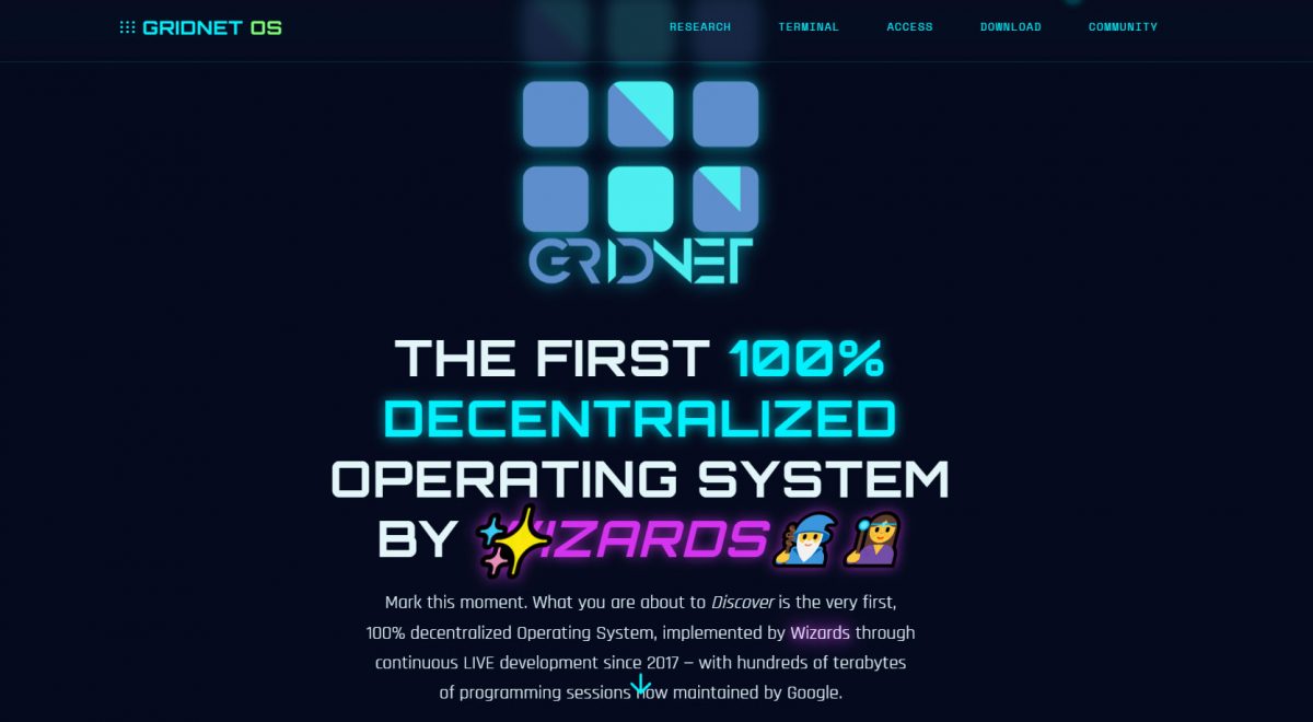 Gridnet OS Website