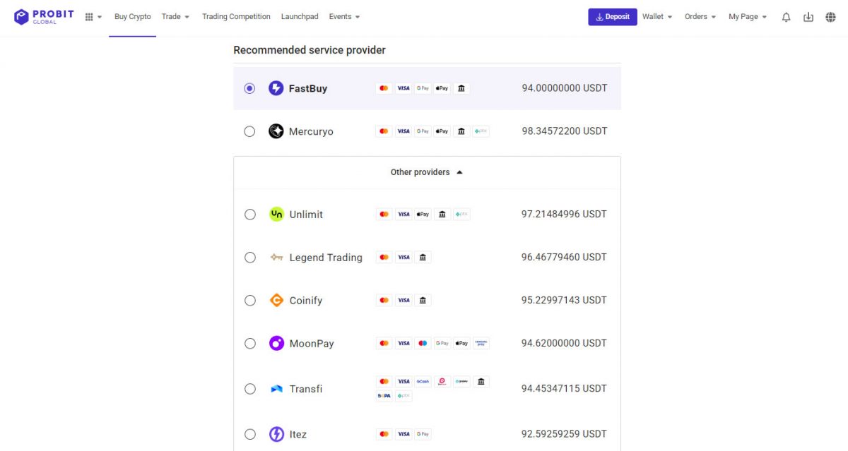 ProBit How to Buy Crypto