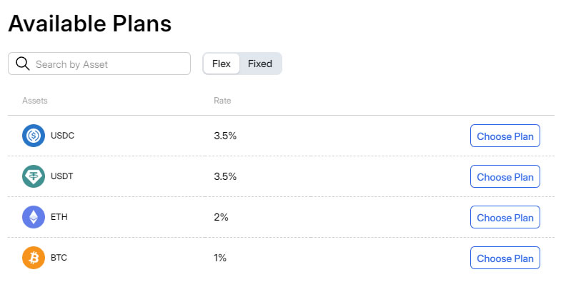 WhiteBIT Flexible Crypto Lending Plans