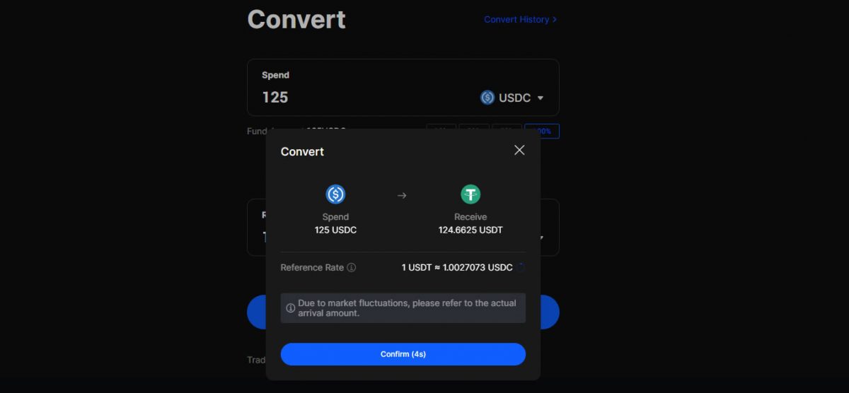 BingX Convert 1