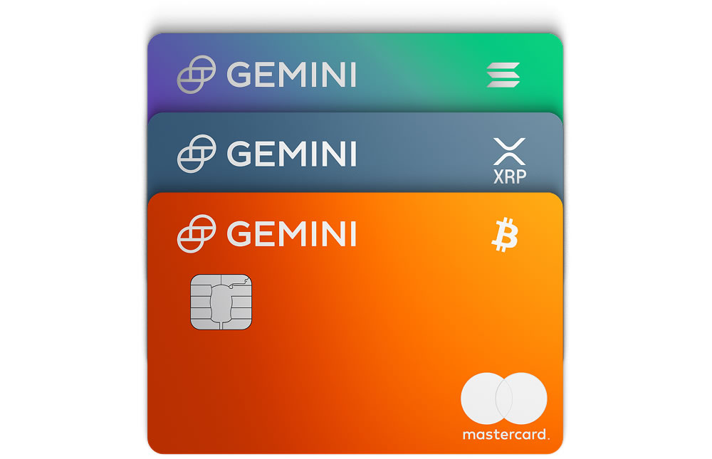 Gemini Cards - BTC XRP SOL