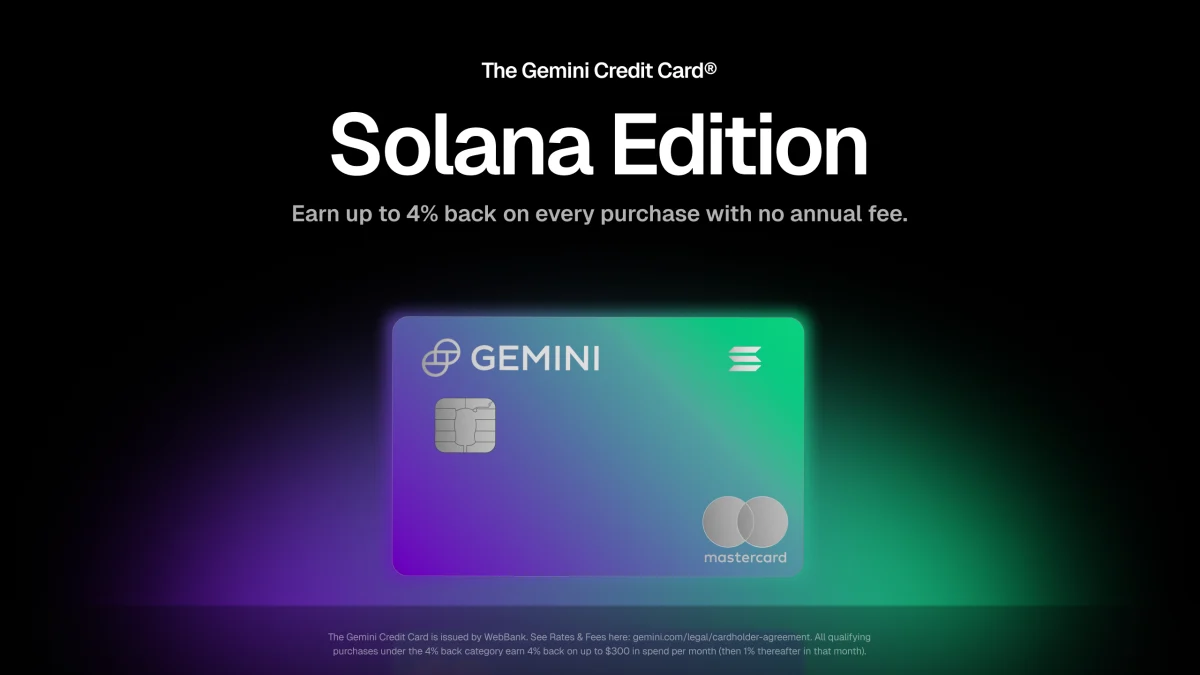 Gemini Solana Card