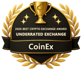 2026 Best Crypto Exchange Award for Underrated Exchange - CoinEx