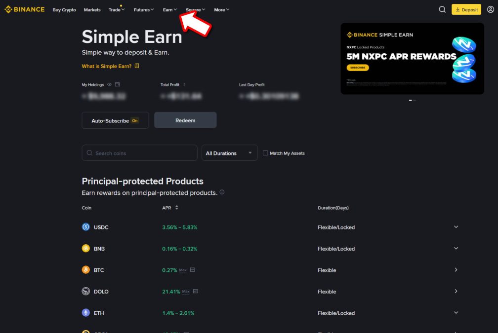 Binance Simple Earn