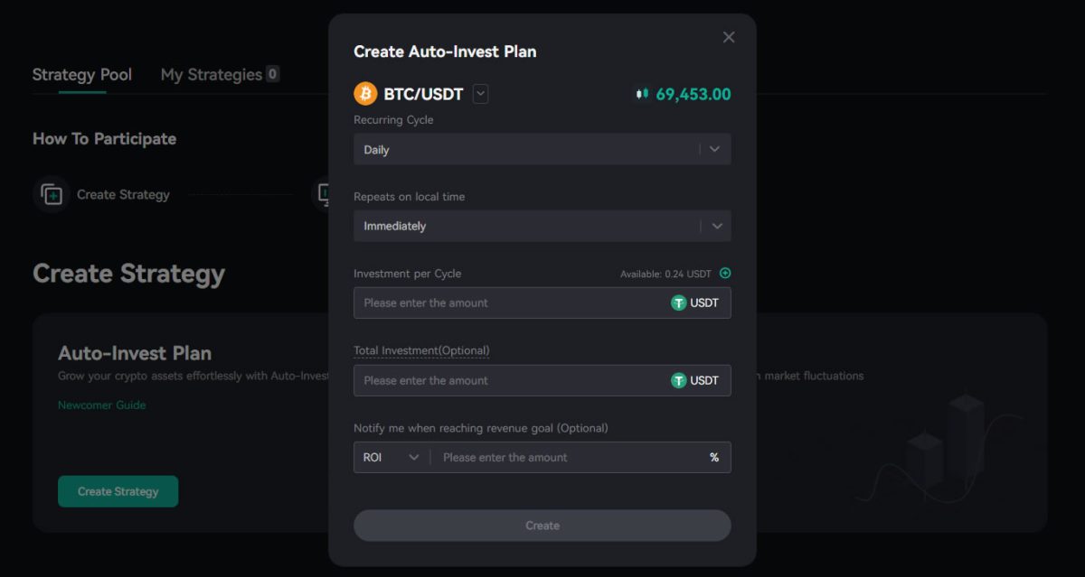 CoinEx Auto Invest